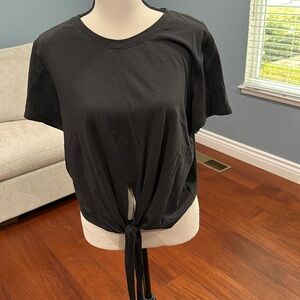 Lululemon Black Women's Tie-Front Top
